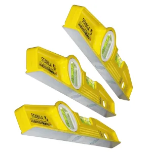 Stabila Rare Earth Magnetic Boat Level - 3 Pack