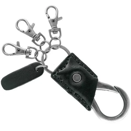 Stainless Steel Leather Key Holder