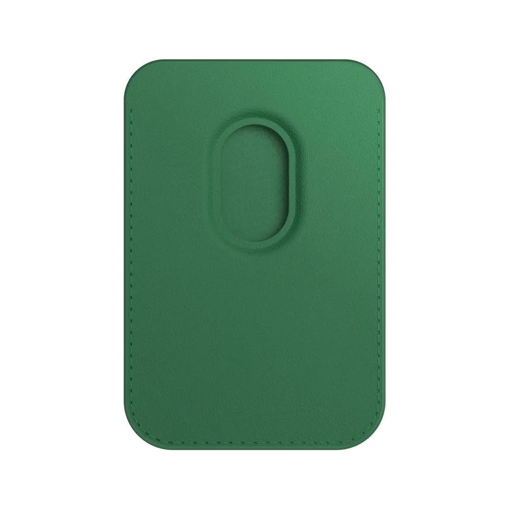 Swamp Green | Leather Wallet with MagSafe