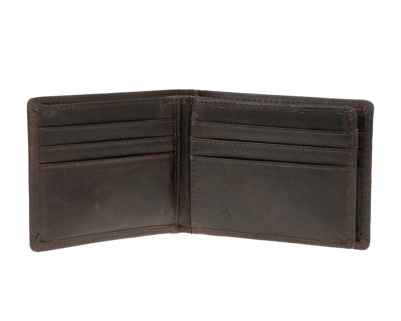 Traditional Wallet | Dark Brown Leather