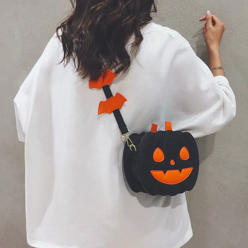 Trendy Halloween Pumpkin  Crossbody Purse