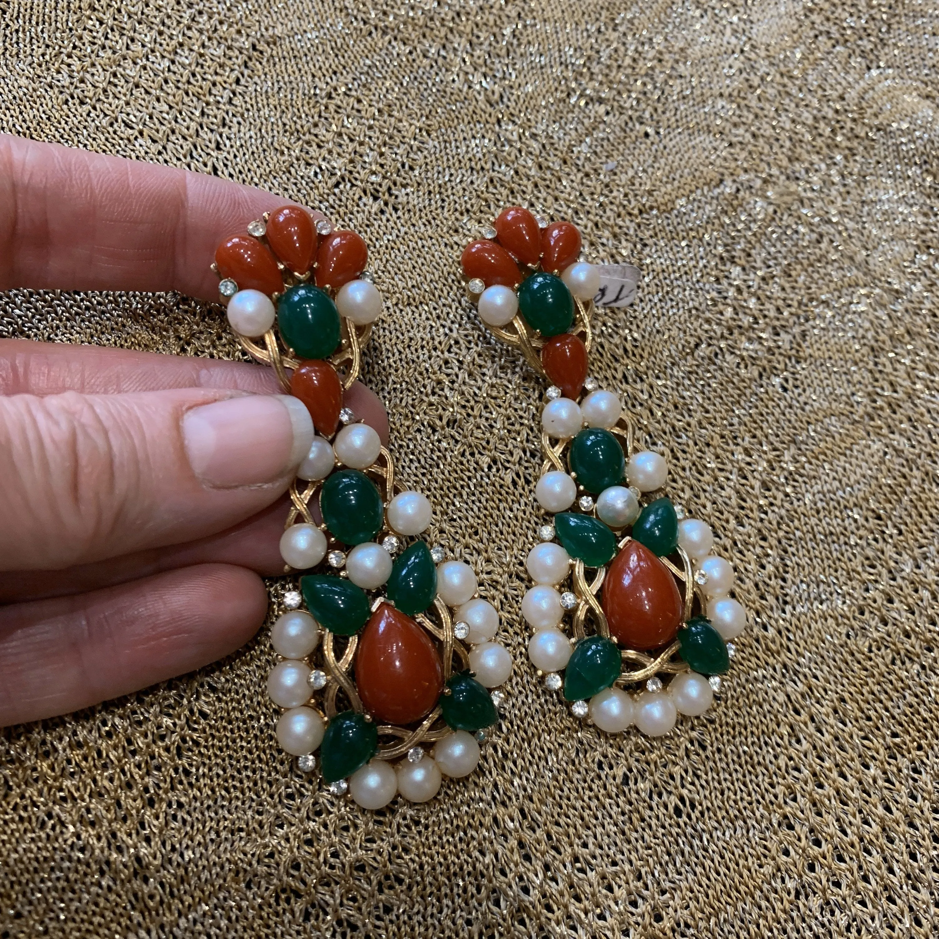 Trifari Earrings Kashmir Collection