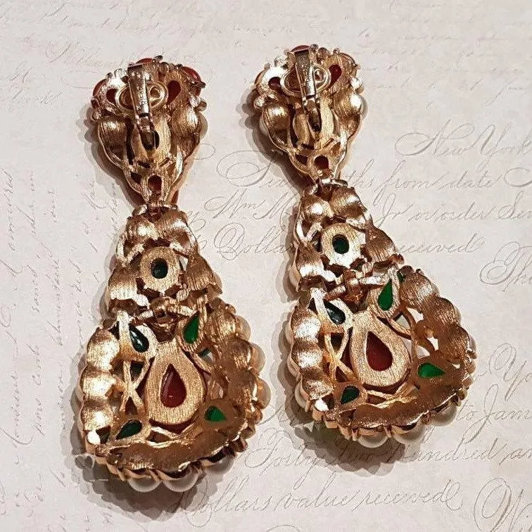 Trifari Earrings Kashmir Collection