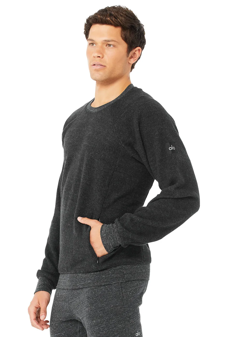 Triumph Crew Neck Sweatshirt - Charcoal Black Triblend