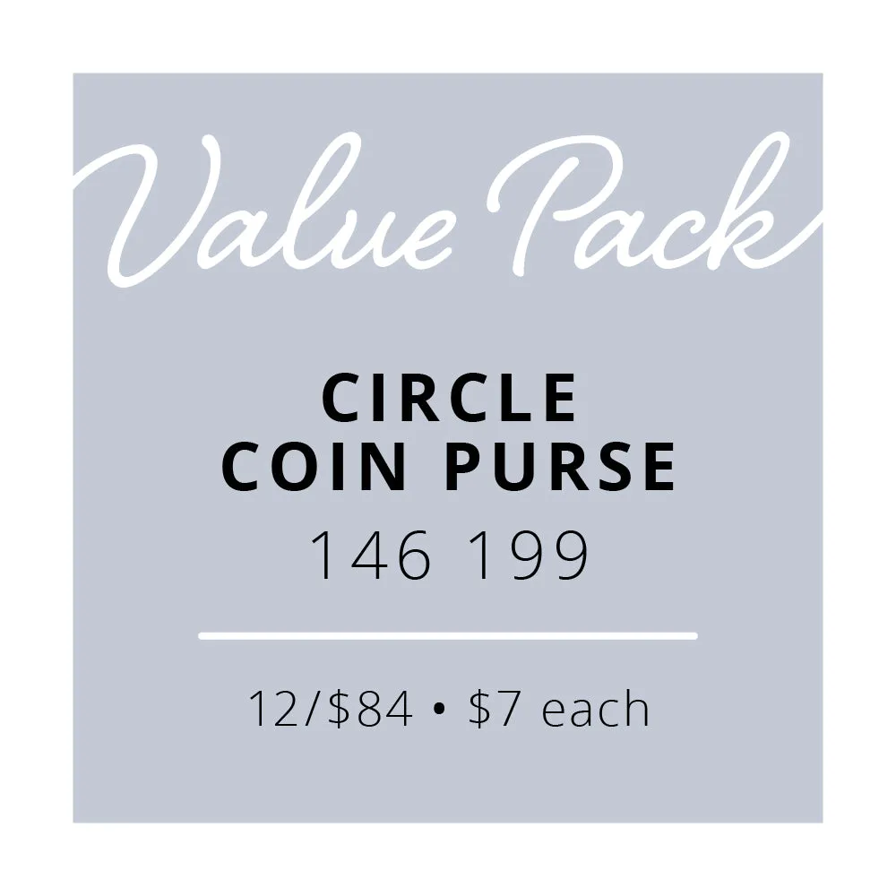 Value Pack Circle Coin Purse | 12/$84 (Wholesale Only)