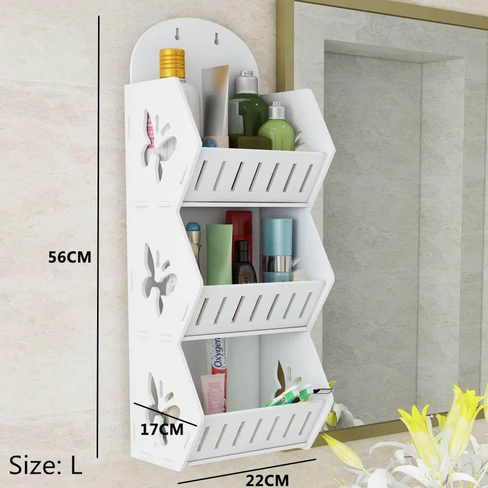 Wall Mounted No-Drill Shelf Storage Organizer