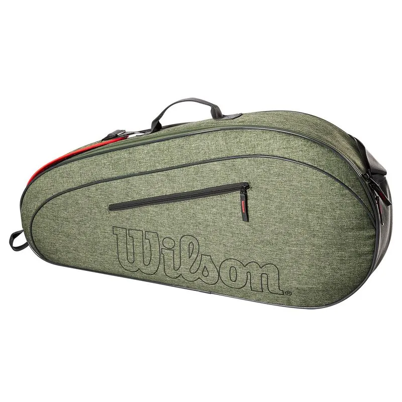 Wilson Team 3 Pack Tennis Bag Heather Green