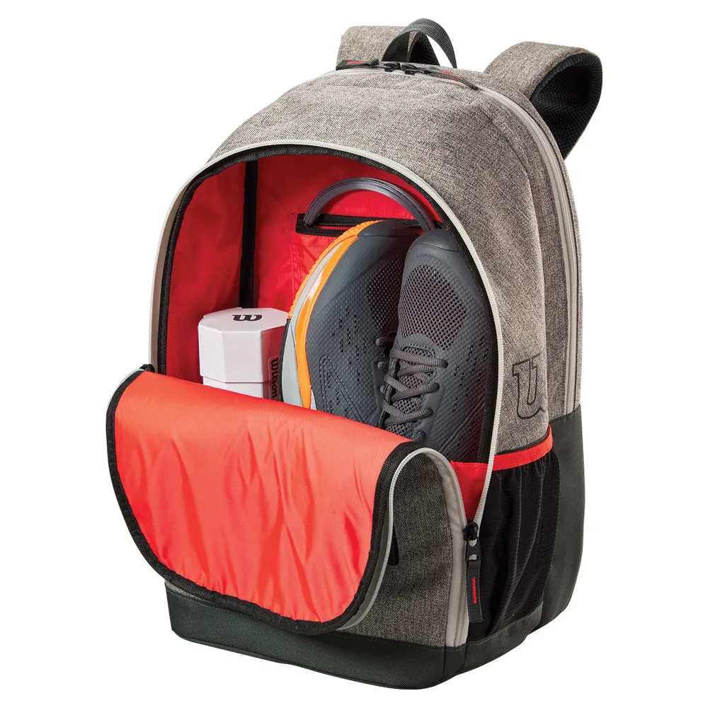 Wilson Team Backpack Racket Bag (Heather Grey)