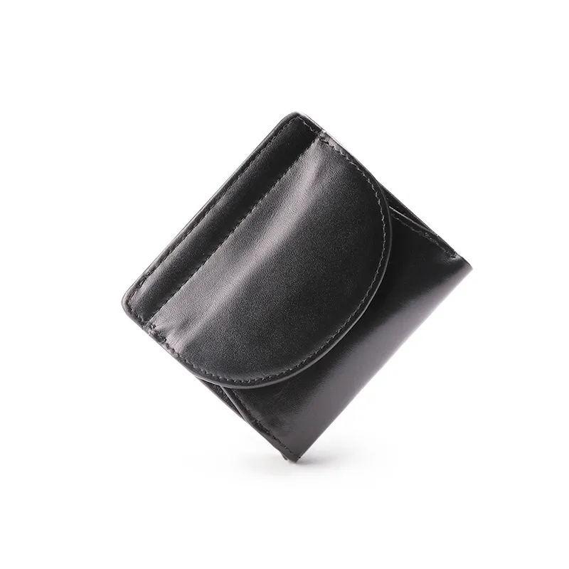 Women Vintage RFID Fodable Small Leather Purses K061