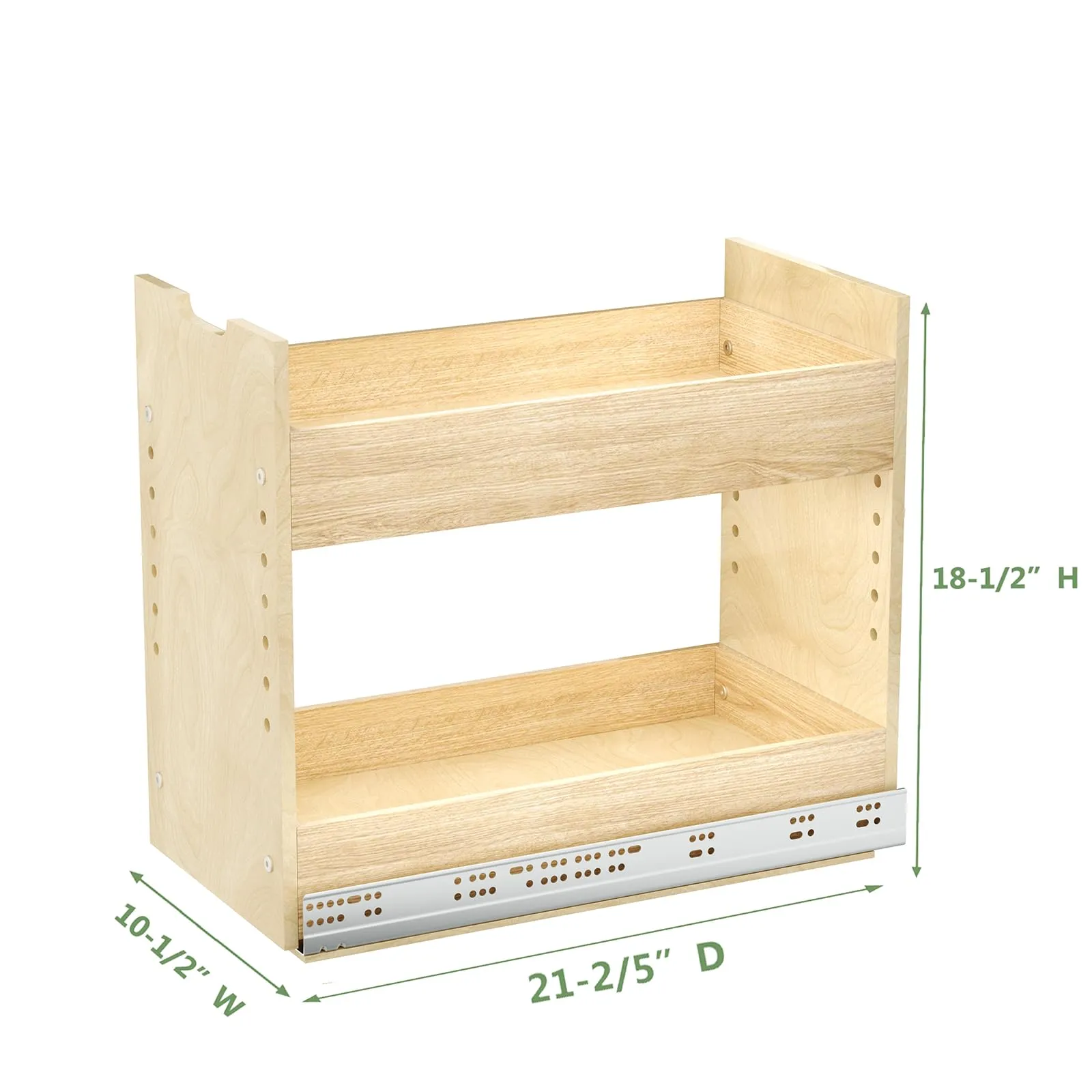 Wood Adjustable Pull Out Cabinet Organizer