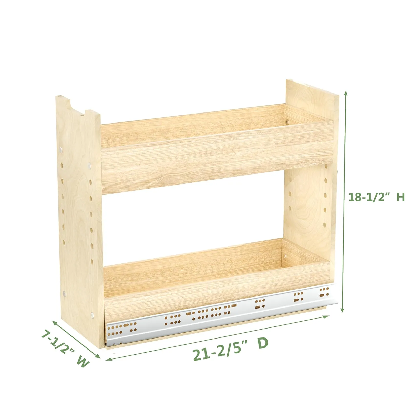 Wood Adjustable Pull Out Cabinet Organizer