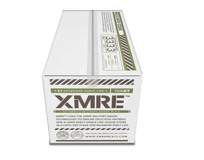 XMRE Meals 1300XT - 12 Case with Heaters (Meal Ready to Eat - Military Grade)