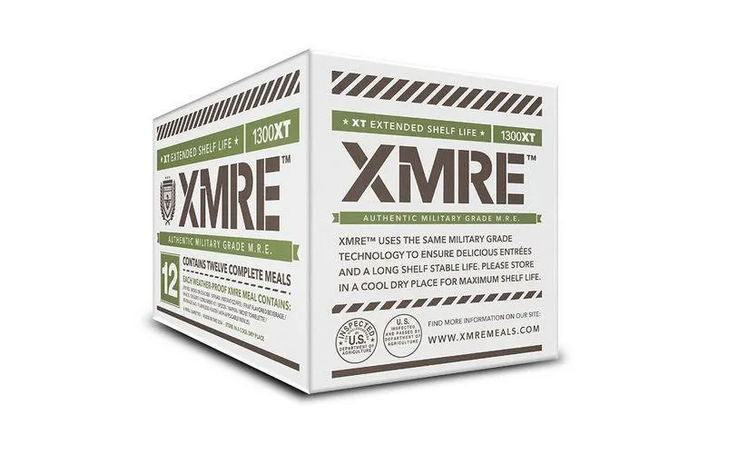 XMRE Meals 1300XT - 12 Case with Heaters (Meal Ready to Eat - Military Grade)